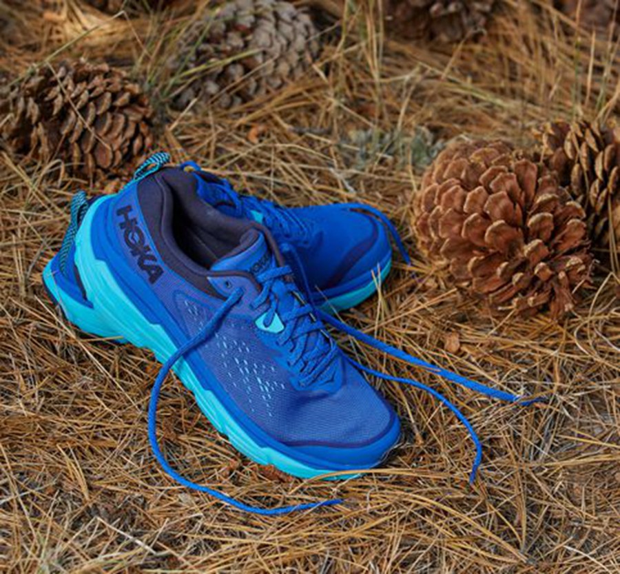 Zapatillas Trail Hoka One One Hombre - Challenger Atr 6 - Azules - KOT108729